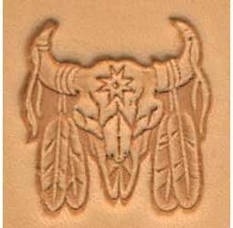 Tandy Leather Indian Skull Craftool� 3-D Stamp 88436-00
