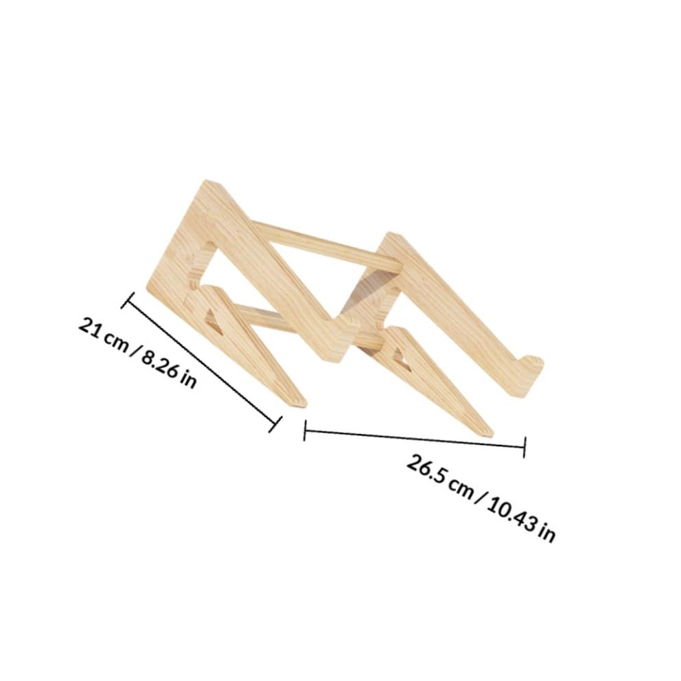 Base para laptop de madera ajustable Uonlytech miniatura 2