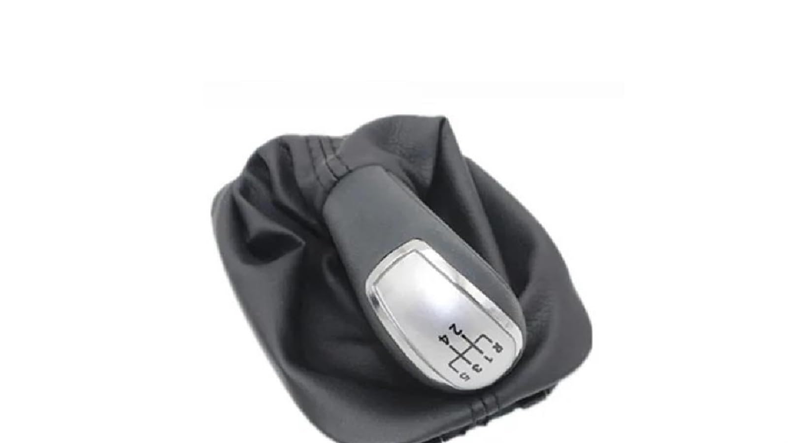 Poanbcgy Sliver 5 Speed For Skoda Fabia Mk1 2000-2008 Car Accessories 5 Speed Car Gear Shift Knob Lever With Pu Leather Boot Replacement Parts(Sliver 5 Speed)