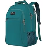 MATEIN Slim Laptop Backpack, Anti Theft 15.6 inch Computer Travel Backpack for Work Underseat Personal Item, Sturdy Water Resistant Daily Rucksack Bag Gifts for Men & Women, Peacock Blue