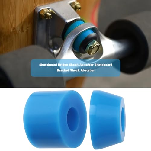 YINETTECH 2 Sets Longboard-LKW-Buchsen, 92 A, Skateboard-Buchsen, Stoßdämpfer, geeignet für Skateboards, Vierrad-Skateboards (blau)