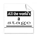 Shakespeare World is A Stage Cleaning Cloth Phone Screen Glasses Cleaner 5pcs