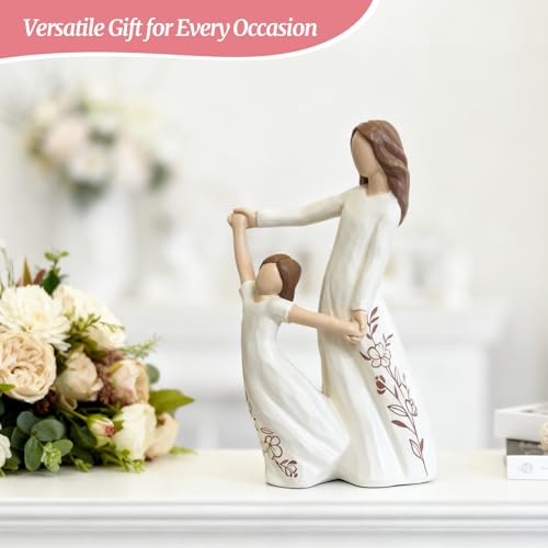 Figura madre e hija de resina 6 pulgadas miniatura 5