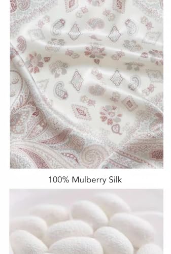 Image of ANDANTINO 100% Mulberry Silk Scarf -21 inch Square Neckerchief with Gift Packed
