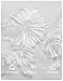 ZESICA Women's Summer Strapless Floral Midi Dress 2026 Bodycon Mesh Tube Wedding Guest Cocktail Party Formal Dresses White Small