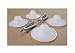 Set of 4 Directors Chair Replacement Foot Glides (White)