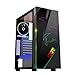 EMPIRE GAMING SPARTAN ARGB Medium Tower ATX, panel przedni LED, podświetlenie i drzwi boczne ze szkła hartowanego, 1 adresowalny wentylator RGB LED 120 mm
