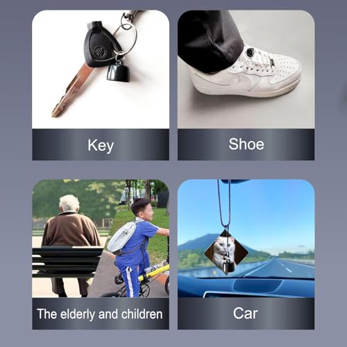 Vibbang Mini-Haustierortungsgerät für Katzen Hund, Kompatibel mit iOS & Android, Weltweite Standortverfolgung, Gepäckortung, Ortungsgerät für Haustiere Cat