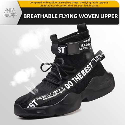 Furuian Steel Toe Shoes for Men Women Comfortable Lightweight Safety Snekaers Industrial Construction Work Shoes for Men4