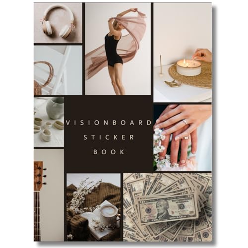 Biutcase 2026 Vision Board Sticker Book - Motivational Quotes & Images for Goal Setting Manifestation & Self-Growth | Planner Accessories & Supplies Kit for Women