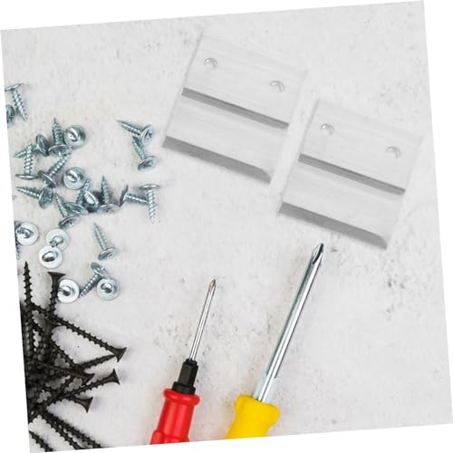 Image of DOITOOL 2 Pair Aluminum Picture Hanger Decorative Paintings Mounting Brackets Heavy Duty Mirror Art Hanging Hardware