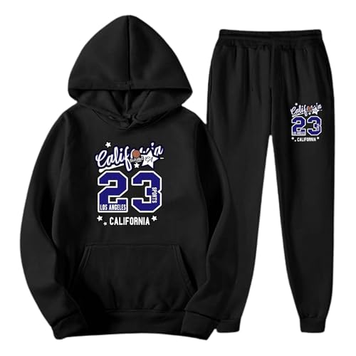 Ensemble sweat à capuche et pantalon jogging homme automne hiver chaud