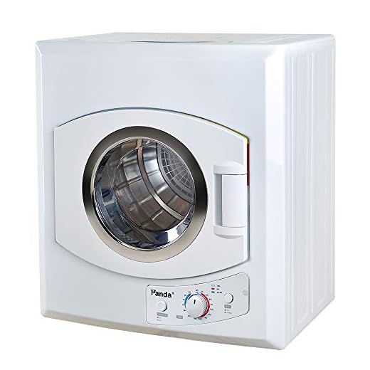 Panda Portable 3.75 cu.ft 13 lbs Dryer 110V Compact Apartment Size Stainless Steel Drum See Through Window Larger size PAN60SF
