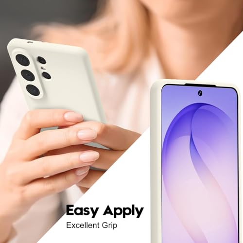 Image of DIZORO Microfiber Candy Case Compatible for Samsung S26 Ultra Smooth Touch Cushion Liquid Soft Silicone Gel Rubber Phone Cases Non-Slip Full Body Protective Shockproof Back Cover - Stone OG