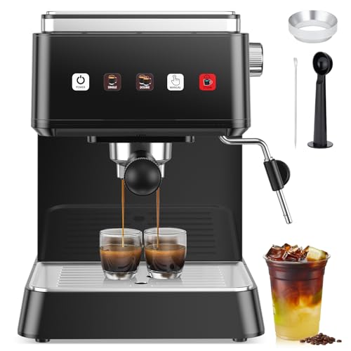 Catálogo de Cafeteras Industriales Baratas los mejores 5. 48 Cafetera Espresso, Maquina de Espresso Profesional de 20 Bar con Espumador de Leche, Espresso Machine Inoxidable para Capuchino y Latte Con Pantalla Táctil Led Para Oficina en...