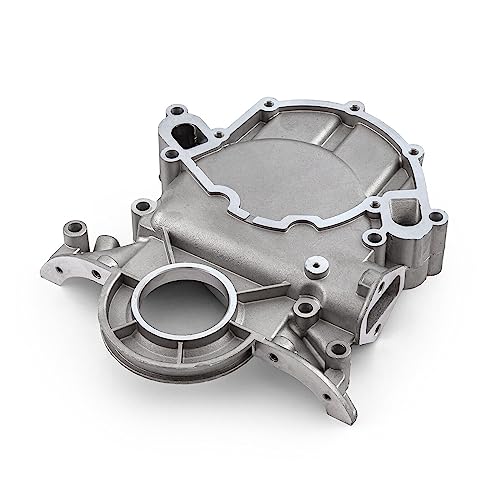 Image of Aluminum Timing Chain Cover For 1966-1984 Ford 289 302 351 Windsor | Fits 1966-1984 Ford Mustang E-100 Econoline Lincoln Versailles Mercury Comet. Replace 635-107 D20Z6019A. Non EFI design.