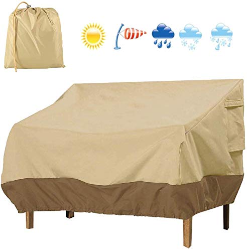 Relax love Garden Loveseat Cover 2 Seat Waterproof Dustproof UV Heavy Duty Furniture Protection Covers for Outdoor Patio Lounge Bench Sofa Chair
