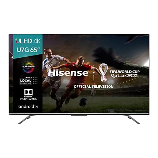 Hisense ULED Premium 65U7G QLED Series 65-inch Android 4K Smart TV with Alexa Compatibility, 1000-nit HDR10+, Dolby Vision & Atmos, 120Hz, HDMI 2.1, Game Mode Pro