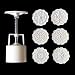 Produktbild YoungerY 6pcs 3D Blumen Stempel Mondkuchen Dekor Form Fass runde Mondkuchenform 50g Gebäck Mooncakes Hand DIY Tool