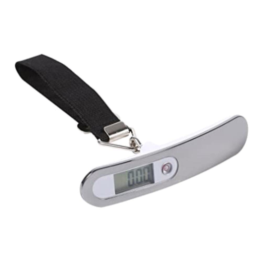 Przenośna cyfrowa waga bagażowa – wyświetlacz LCD Waga bagażu podręcznego dla podróżnych – pojemność 50 kg w odstępach co 10 g – unikaj nadmiernych opłat dzięki