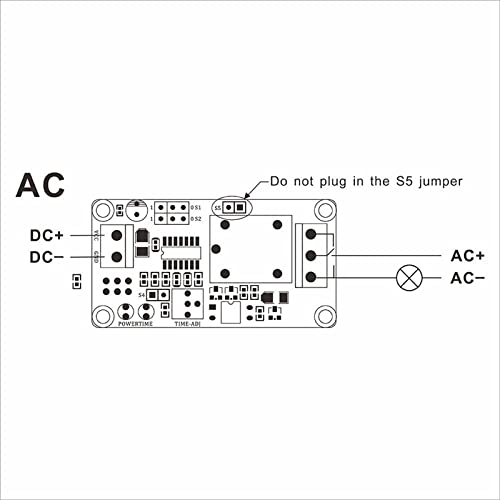 Relais de retard DC 12V programmable pour contrôle marche arrêt - 5