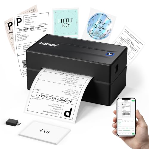 Labeer Bluetooth Thermal Shipping Label Printer, Wireless 4x6 Label...