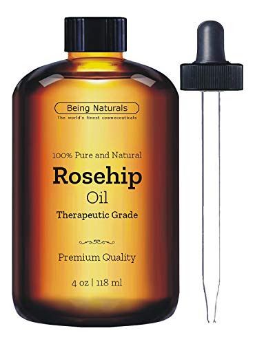 Therapeutic Rosehip Essential Oil - Huge 4 OZ - Premium Rosehip Oil with Glass Dropper