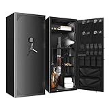 Large Rifle Safe, 20-30 Gun Safe for Rifle and Shotgun/Rifle...