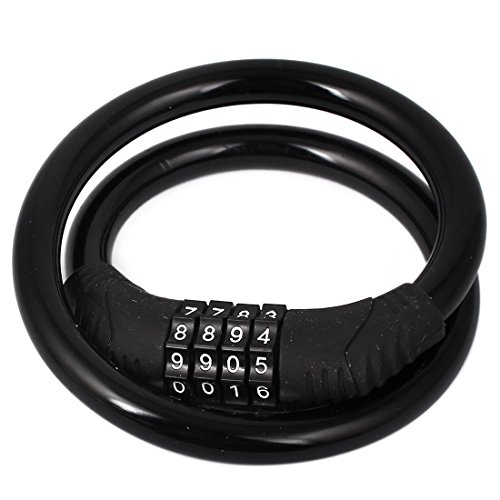 Aexit Bicycle Top Bike Locks Security 4 Digits 0-9 Number Cable Password Coded Lock 25