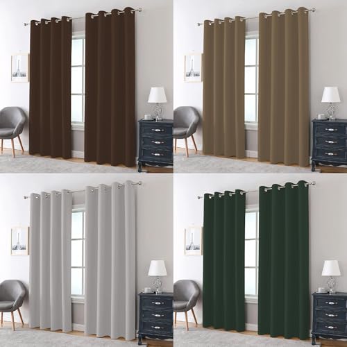 Tenture opaque gris clair en tissu doux et esthétique de qualité supérieure 320x230 cm - 3