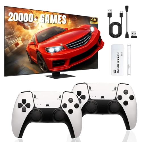 Image of 2026 Game Console Stick 4K promax. Stick with Built-in 9+ Emulators 21,000+ Games, 4k Hdmi Output & 2.4GHz Wireless Controller, (new latest)