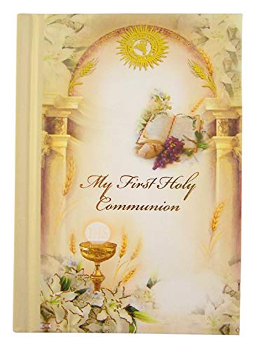 Girl's My First Holy Communion Candle Gift Set With Mass Book, Rosary, And Handkerchief #TOP5