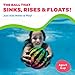 Watermelon Ball JR - Pool Toy for Underwater Games - Durable Ball for Pool Football, Basketball & Rugby - Perfect for Water Parties - Fun for Adults & Kids Alike - Fillable Pool Ball - Ages 6+