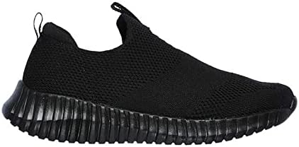 Skechers Boy's Elite Flex-Wasik Sneaker, Black/Black, 6 Big Kid | Image 4