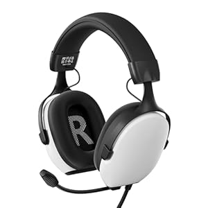 Gaming Headsets with Mic for Xbox,PS4,PS5,Switch,PC,7.1 Surround Sound Gmaing Headphones with Noise Cancelling Microphone,50MM Dynamic Drivers, 3.5MM Audio Jack-White