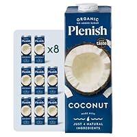 Plenish Organic Unsweetened Coconut Milk 1L (Pack of 8)