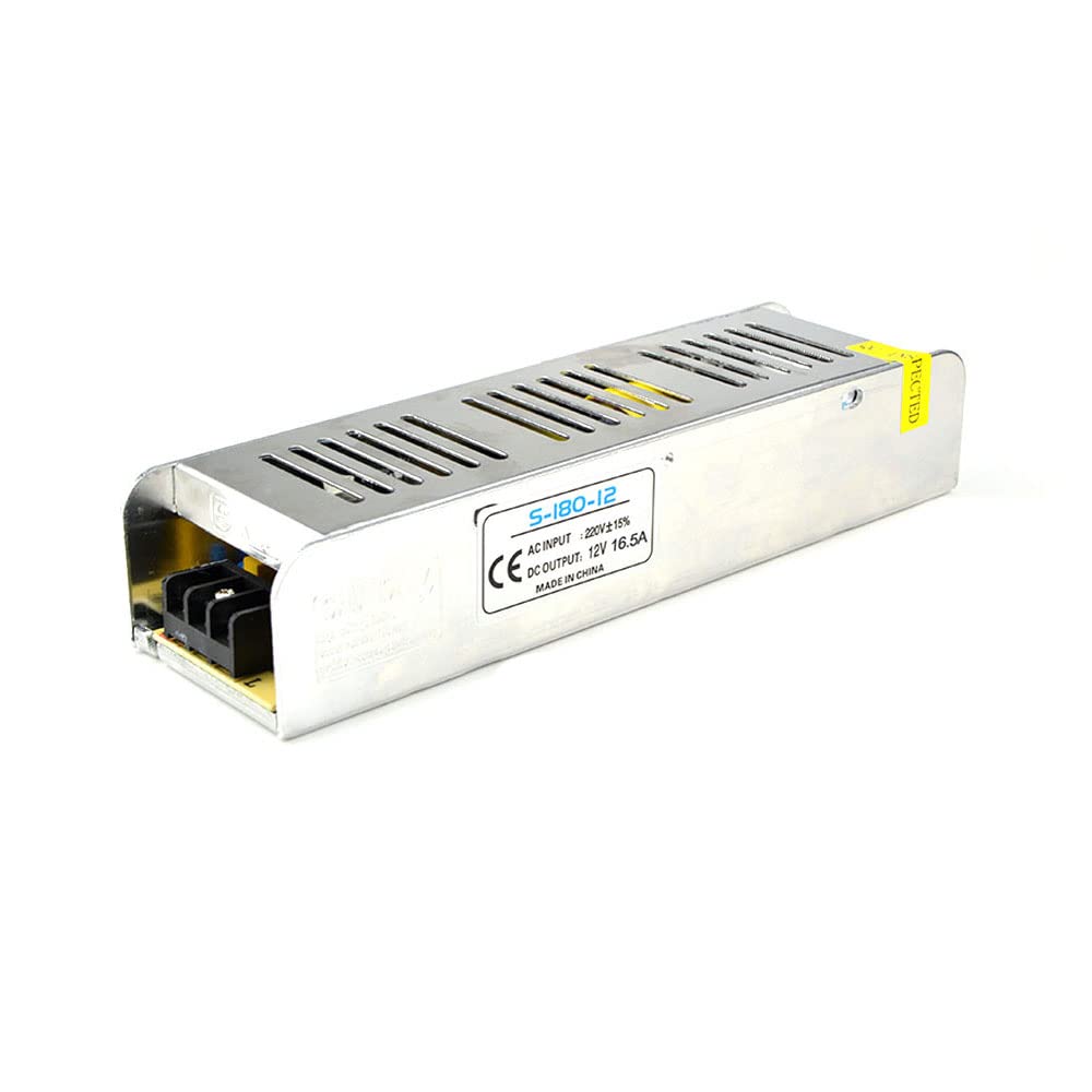 LED di guida 1 unità trasformatori di illuminazione AC220V a DC 12V Controller LED, 20A 240W (Size: 16.5A 200W)