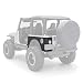 Smittybilt 76874 XRC Rear Corner Guards, 97-06 TJ Wrangler Textured Black