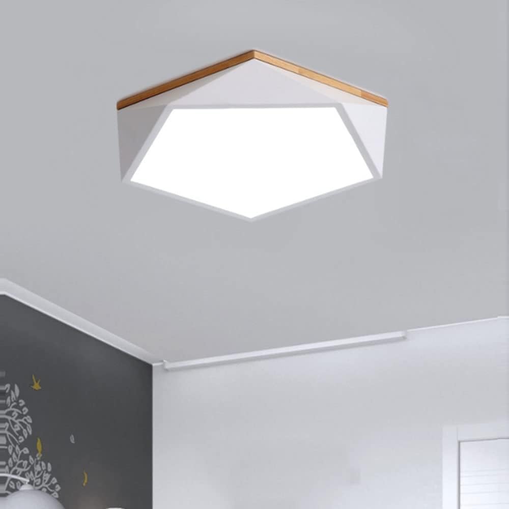 Creative Led Flush Mount Ceiling Light Modern Led Ceiling Lamp Minimalist Energy Saving Ceiling Light Adjustable Three-Color Temperature for Learning Room, Tea Room, Bathroom, Ceiling Light/