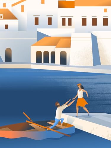 Affiche de Dubrovnik idée cadeau vintage originale format 40x30 - 4