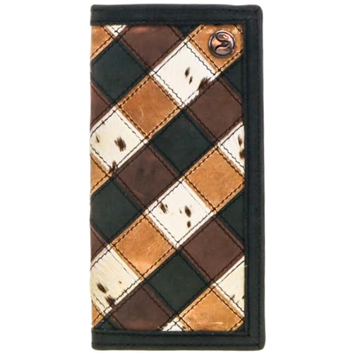 HOOEY Smackdown Rodeo Wallet (Black/Brown Patchwork)