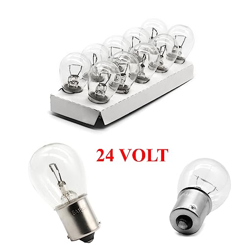 LIGHTWORLD24 10 x P21W 24V 21W BA15s Kugel-lampe Bremslicht Rückfahrlicht Tagfahrlicht Birne BLINKER TRAKTOR LKW Außenlampe OLDTIMER