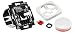 Produktbild Busch-Jaeger (Original) LED-Drehdimmer (LED Dimmer) 6523 U-102 mit Dimmerscheibe Zentralscheibe 2115-214 im Design:Reflex Si alpinweiß glänzend inklusive Glimmlampe 3855UP Dimmer (6523U102) 6523U102