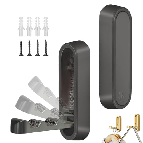 2Pack Folding Wall Hooks, 2026 Heavy Duty Zinc Alloy bag