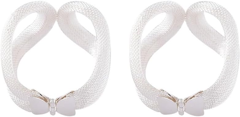 FMURY Elastic Mesh Buckle Curtain Strap No Punching No Installation Curtain Buckle Curtain Strap(Gray)