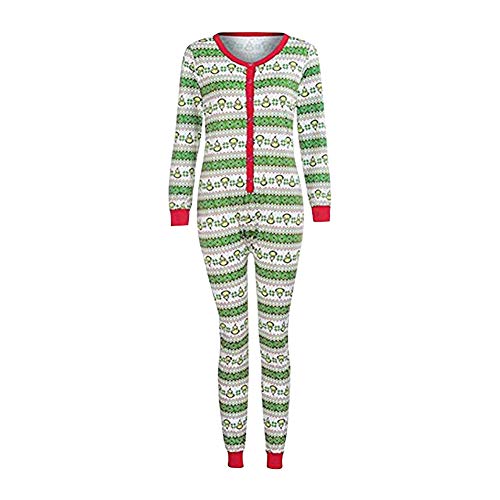 Preisvergleich Produktbild Yudesun Schlafanzüge Damen Lang - Familie Weihnachten Schlafanzug Jumpsuit Pyjama Nachtwäsche Set Eltern-Kind Kleidung Exquisit Drucken Schlafoveralls Kinder 6 / 7T