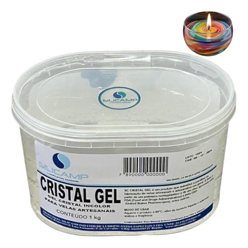 Parafina Gel Cristal Fabricar Velas Decorativa Artesanal Silicamp 1kg