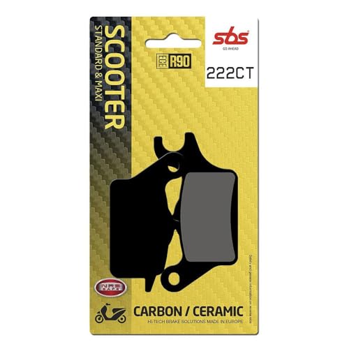 Plaquettes de frein scooter 222Ct carbone SBS pour stopper les sifflements au freinage