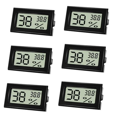 Farerkass Hygrometer - Thermometer, Digital Mini Luftfeuchtigkeitsmesser mit LCD, Zimmertemperatur für Innenräume und Hydrometer für...
