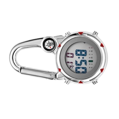 Reloj de acero inoxidable mosquetón Hemobllo resistente a golpes y caídas